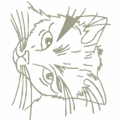 Cats Embroidery Design 2